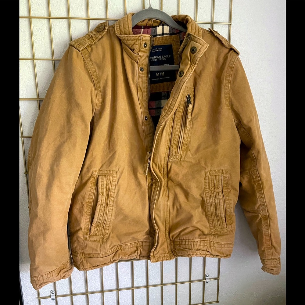 American Eagle Men’s camel winter jacket
